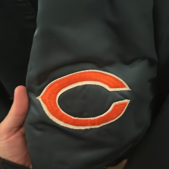 Vintage Chicago Bears satin bomber size XL - Picture 3 of 6